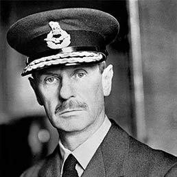 Air Chief Marshal Hugh Dowding, Chief of RAF Fighter Command.